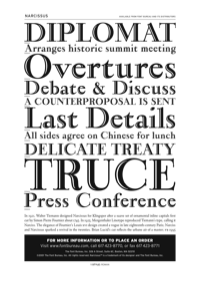 Narcissus Specimen PDF by Font Bureau