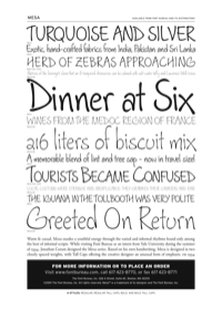 Mesa Specimen PDF by Font Bureau