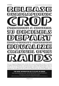 Stereo Specimen PDF by Font Bureau