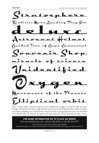 Rocket Specimen PDF by Font Bureau