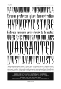 Talon Specimen PDF