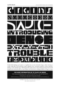 Alpha Bloc Specimen PDF by Font Bureau