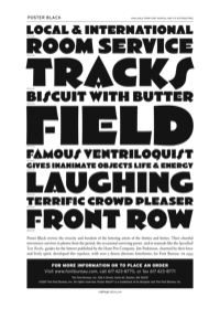 Poster Black Specimen PDF