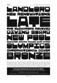 Brok Specimen PDF by Font Bureau