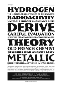 Munich Specimen PDF by Font Bureau