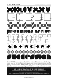 Alpha Geometrique Specimen PDF by Font Bureau