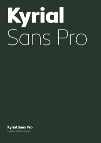 Kyrial Sans Pro PDF Specimen by Mostardesign Studio