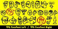 TPG FaceFont poster by Lars Pryds / Tolstrup Pryds Graphics