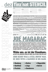 Specimen sheet by Dezcom