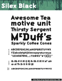 Silex Specimen Sheets by Russell McGorman