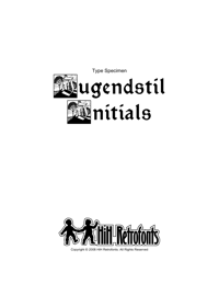 Type Specimen - Jugendstil Initials by HiH Retrofonts