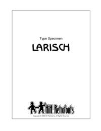 Type Specimen by HiH Retrofonts