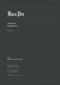 Ruca Specimen PDF by URW