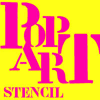 Pop Art Stencil | Pop art, Stencils, Art