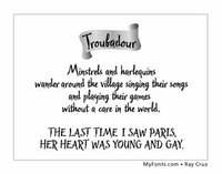 Troubadour by Ray Cruz by Ray Cruz