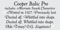 Cooper Italic Pro