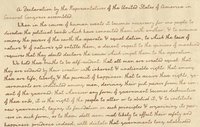 Declaration set in the font