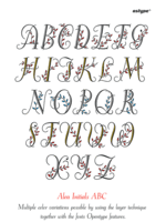 Alea Initials / mulitcolor by astype