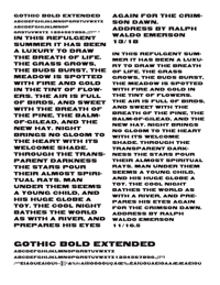 Gothic Bold Extended by Jordan Davies