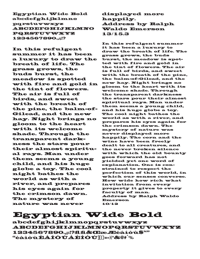 Egyptian Wide Bold