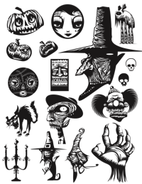 HallowHell Dingbats 2 by Tony de Marco