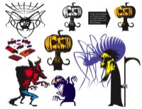 HallowHell Dingbats 3 by Tony de Marco