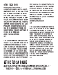 Gothic Tuscan Round by Jordan Davies