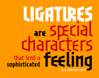 Blackletter Sans 1 Ligatures by John Bomparte