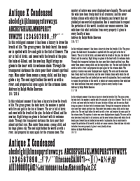 Antique Condensed Bold