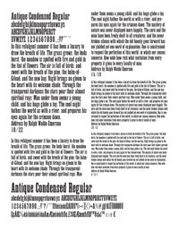 Antique Condensed Regular