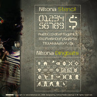 Nikona Stencil/Dingbats