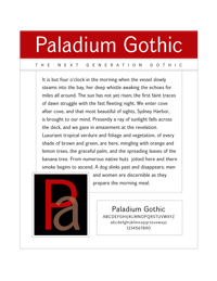 Paladium Gothic by Bob Alonso