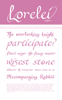 Lorelei Sample Page