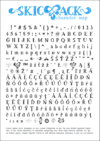 Skicack Character Set