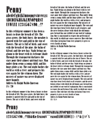 Penny Specimen PDF
