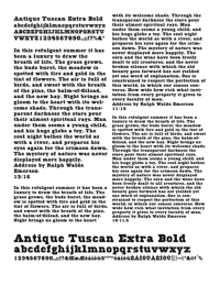 Antique Tuscan Extra Bold by Jordan Davies