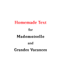 Homemade Text