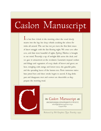 Caslon Manuscript by Bob Alonso