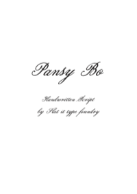 Pansy Bo