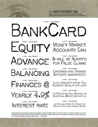 Bank Statement AOE by Brian Bonislawsky