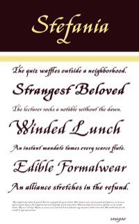 Stefania Sample Page
