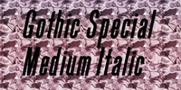 Gothic Special Medium Italic