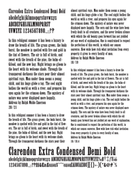 Clarendon Extra Condensed DemiBold by Jordan Davies
