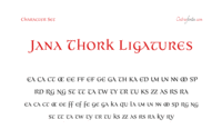 Jana Thork Ligatures