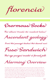 Florencia Sample Page