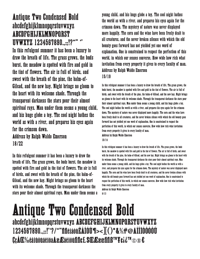 Antique Two Condensed Bold by Jordan Davies