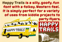 Happy Trails poster by John Bomparte