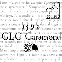 1592 GLC Garamond