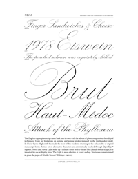 Novia Specimen PDF by Font Bureau