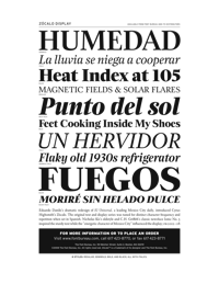 Zócalo Display Specimen PDF by Font Bureau